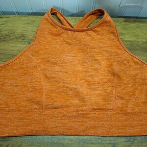 Joy Lab Longline Sports Bra XL Orange Cross Back Athletic Yoga